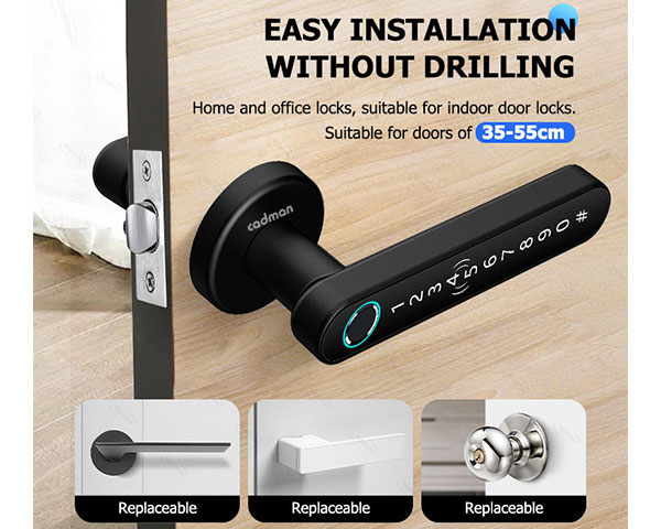 khóa vân tay tròn gạt lever s1